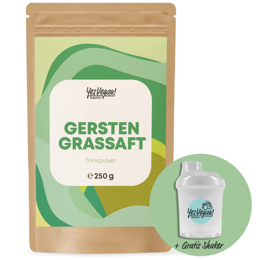GERSTENGRASSAFT PULVER + SHAKER (Set) 1