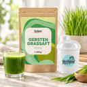 GERSTENGRASSAFT PULVER + SHAKER (Set)